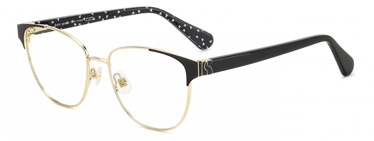Kate Spade DOVE/G Gold black 2 52/16/140 WOMAN Brilmonturen
