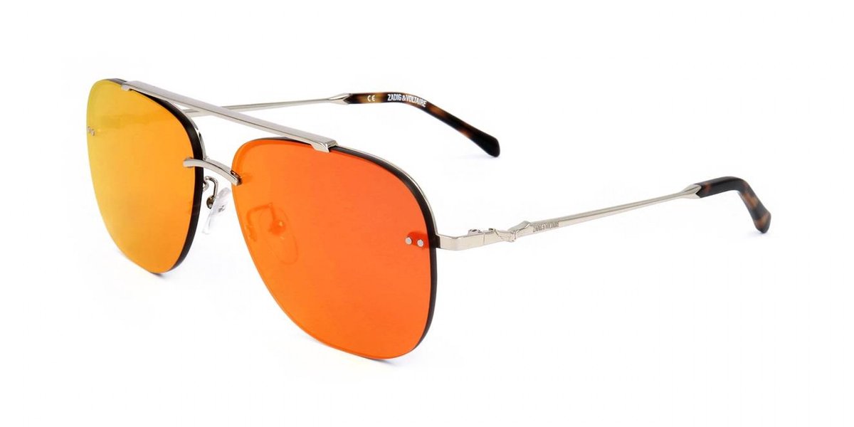 Zadig & Voltaire SZV277 Total shiny palladium 60/14/140 WOMAN Zonnebrillen