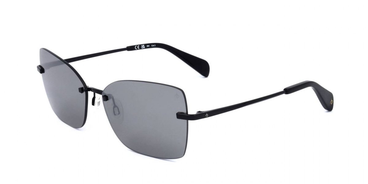 Rag & Bone RNB1077/S Black 58/15/140 WOMAN Zonnebrillen