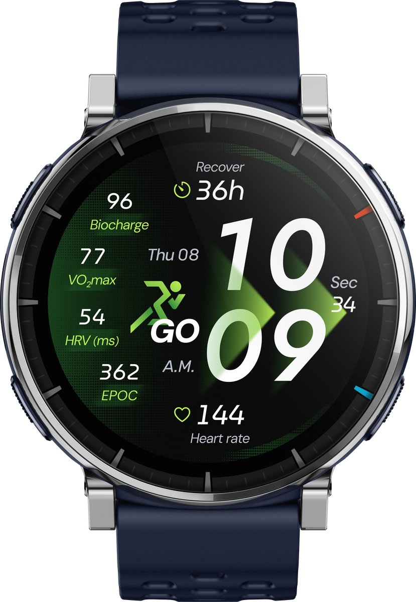 Amazfit Active 3 Premium Atlas Blue (Donker Blauw)