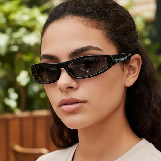 Zonnebril - Y2K-stijl - Creëer een coole look - Unisex - Street retro - Futuristisch - Geschikt voor vakanties, ravefeesten en outdoor-looks van Merkloos — afbeelding 3