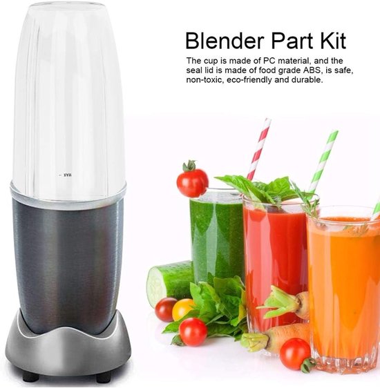 Vervangende Blender Onderdelen - Reservebeker Set - Smoothie Maken - Vaatwasmachinebestendig - 24 oz Medium - Transparant — afbeelding 5
