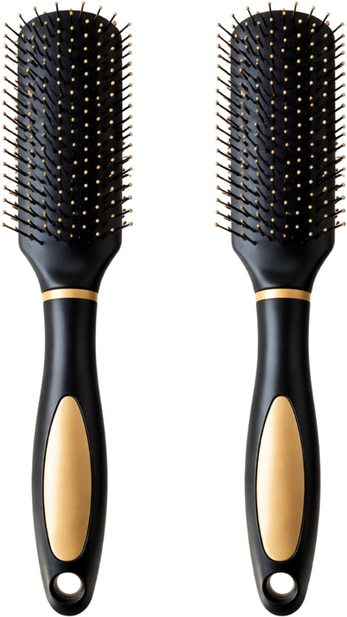COCHO® Haarborstel – Föhnborstel Anti Klit – Geventileerde Borstel voor Nat & Droog Haar – Set van 2