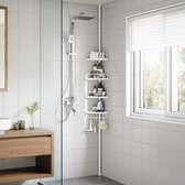Toilet Plank - 3 planken, 4 haken - Boven toilet - Geen boren - 172 x 49 x 25 cm