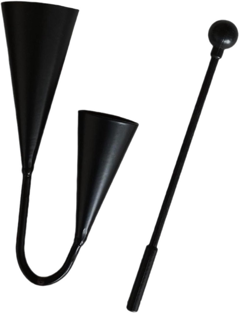 Agogo Bellen - Slagwerk Instrument - Muziekonderwijs - Gemakkelijk te bespelen - 25x14cm
