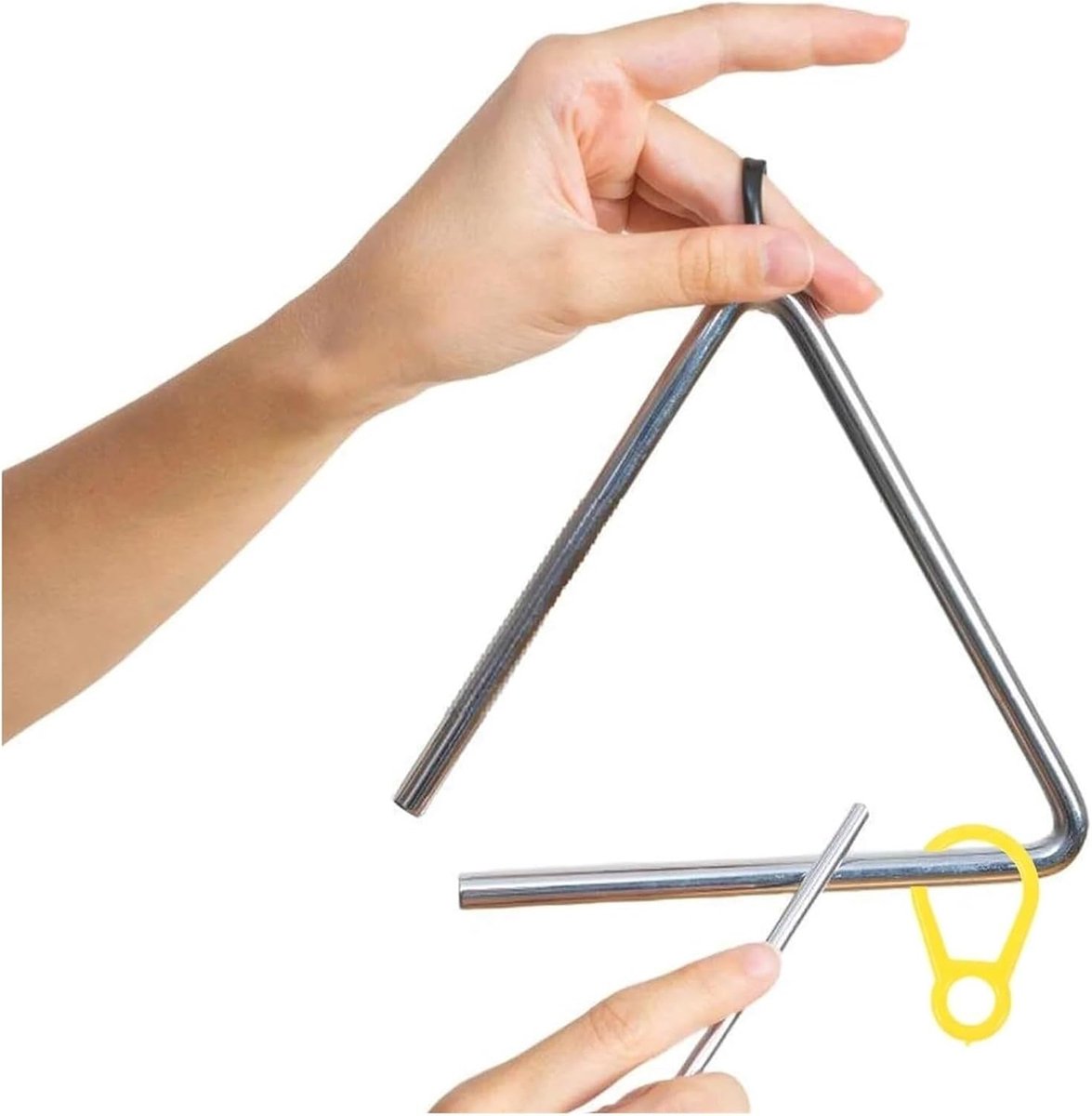 Muziek Driehoek - Percussie Instrument - Muziek Maken - 5-delig Set - One Size - Kleur1
