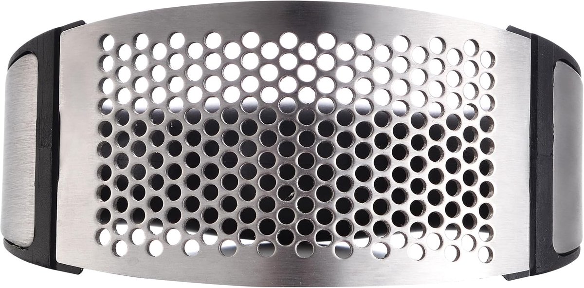 Knoflookpers - Keuken Gadget - Snel Kruiden - Vaatwasserbestendig - 10.8 x 5.2 cm - Zilver