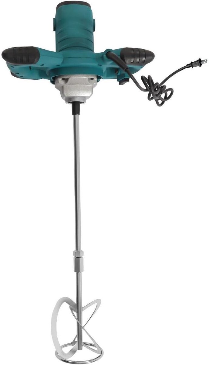 Handmixer Mortel - Beton Mixer - Mengen van Materialen - 6 Snelheden Instelbaar - 2100 Watt - Lichtblauw