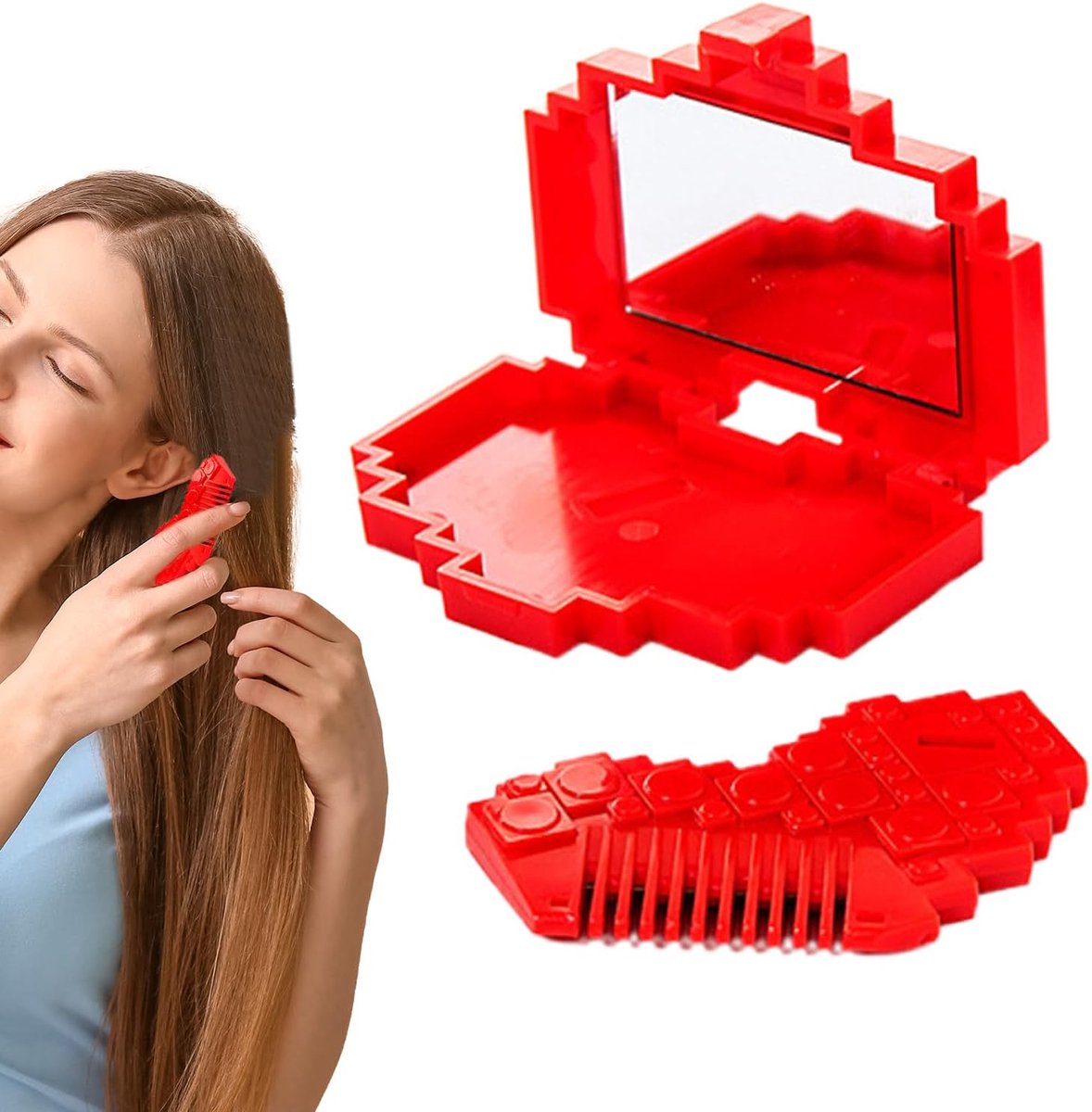 Haar Trimmer Set - Splits & Pony - Dagelijkse Verzorging - Inclusief Spiegel - Compact Formaat