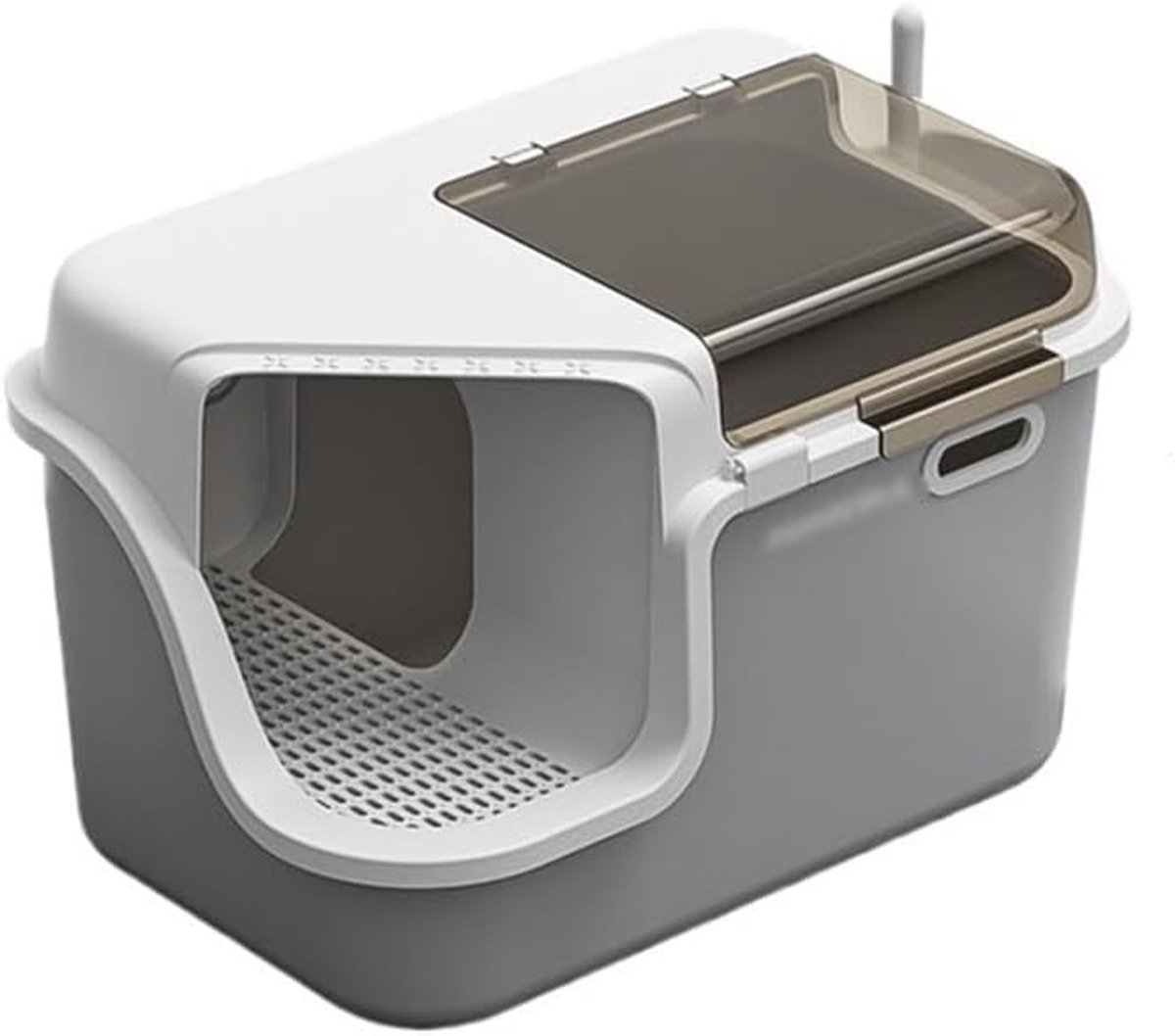 Automatische Kattenbak - Gesloten Toilet - Geurloos Huis - Eenvoudig Schoon - XL Formaat - Grijs