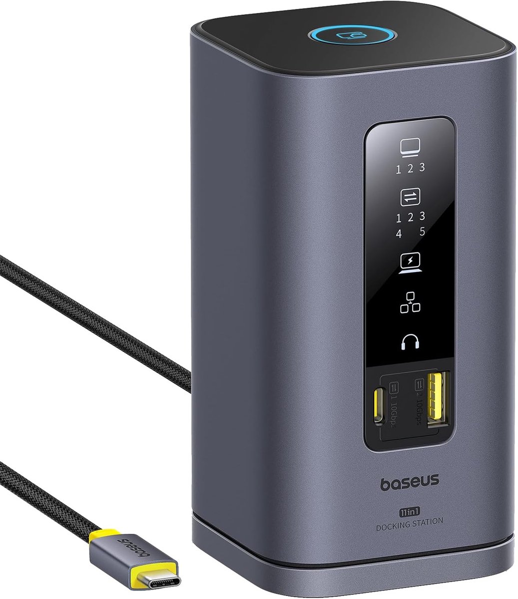 Docking Station - USB C Hub - Meerdere Monitoren - 11 Poorten 10 Gbps