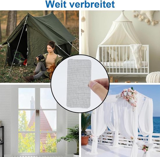 Hor Reparatie Set - Zelfklevende Tape - Gaten Dichten - Glasvezelmateriaal - 10x10x2 cm - Zwart van Merkloos — afbeelding 4