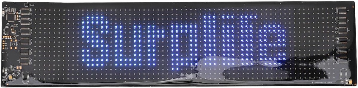 LED Autobord - Verlicht Display - Reclame Maken - Bluetooth Bediening - 13 x 10 cm - Zwart