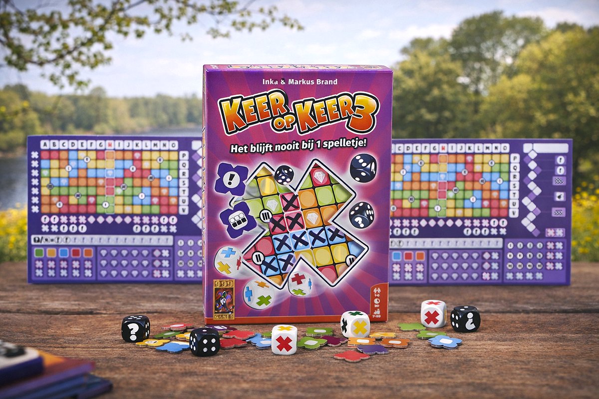 999 Games - Keer op Keer 3 - Vervolg op het immens populaire dobbelspel Keer op Keer - Gezelschapsspel - Familiespel - Educatief spel - Klein cadeautje — afbeelding 6