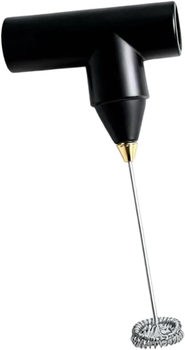 Draadloze Keukenmixer - Elektrische Handmixer - Koffiecreme Maken - Roestvrijstalen Kloppers - 23 x 6 cm - Zwart