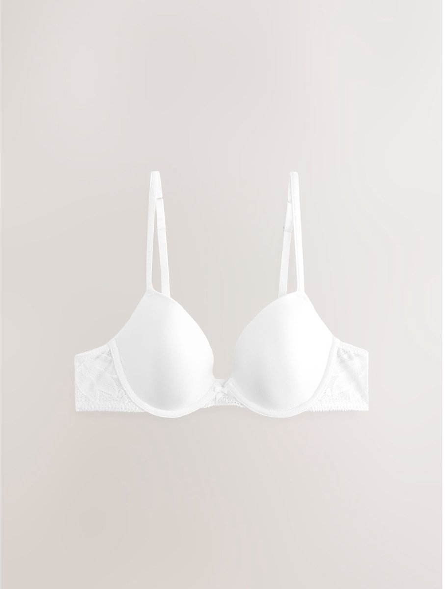 Next - Dames - A-E Light Pad Lace Bra - Wit