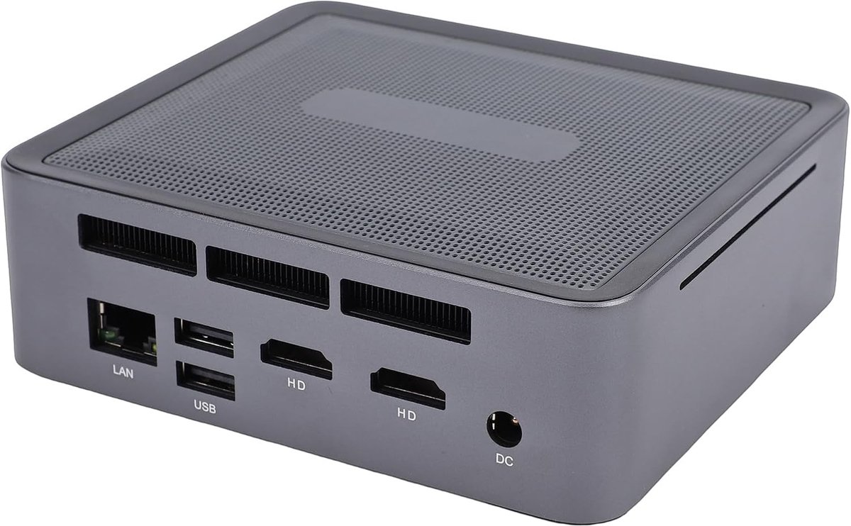 Krachtige Mini PC - Compacte Computer - Thuiswerk Kantoor - Ryzen 7 Processor - 126x112x40 mm - Zwart