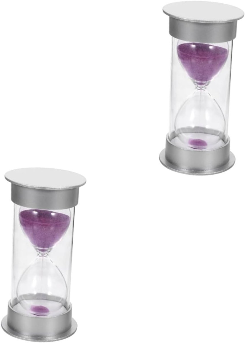 Keukentimers Set - Decoratieve Kookwekker - Tijdsbeheer - Handgemaakt Ontwerp - 2 Stuks - Paars