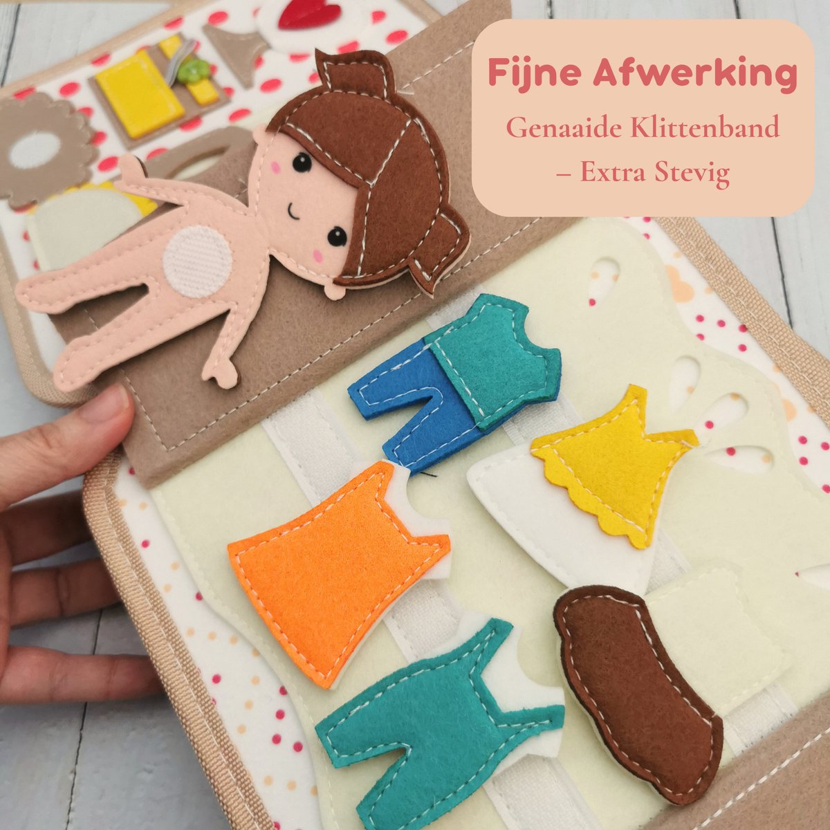 Joymaxx® Montessori Activiteitenboek Mijn Huisje - Busy Board Montessori Speelgoed 3-5 jaar - Speelgoed voor onderweg - Cadeau Meisje 4 jaar - Educatief Speelgoed voor in de auto — afbeelding 4