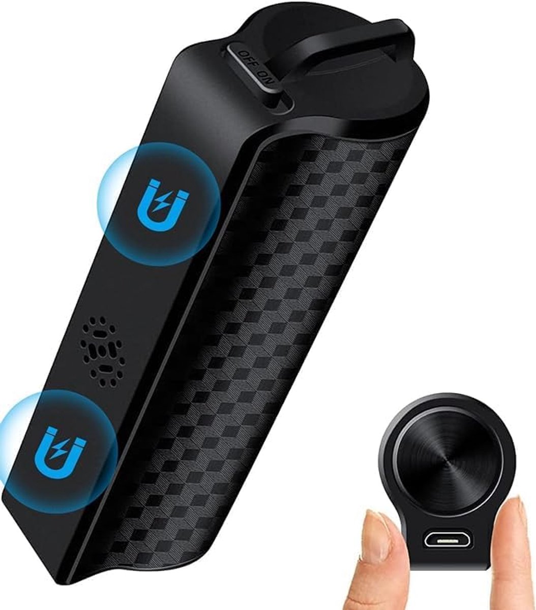 64G Magnetische Stemrecorder - AI Geluidsreductie - 25 Dagen Opname - Stemgestuurd