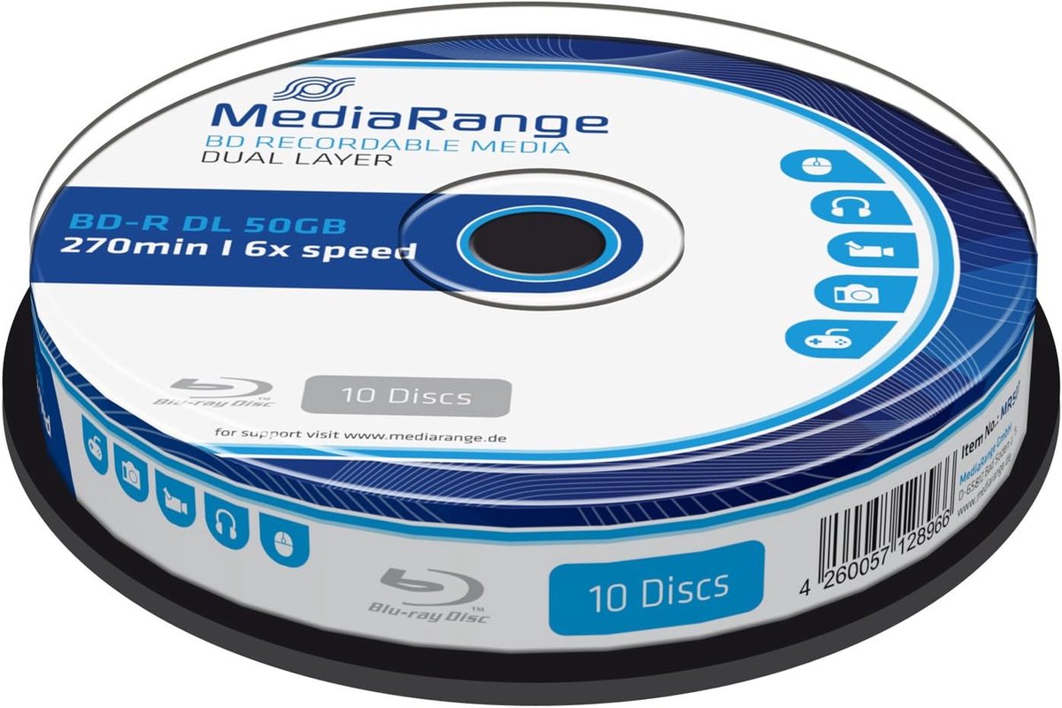 Optische Media - Opslag Schijven - Data Archivering - Dubbellaags Opslag - 50 GB Capaciteit