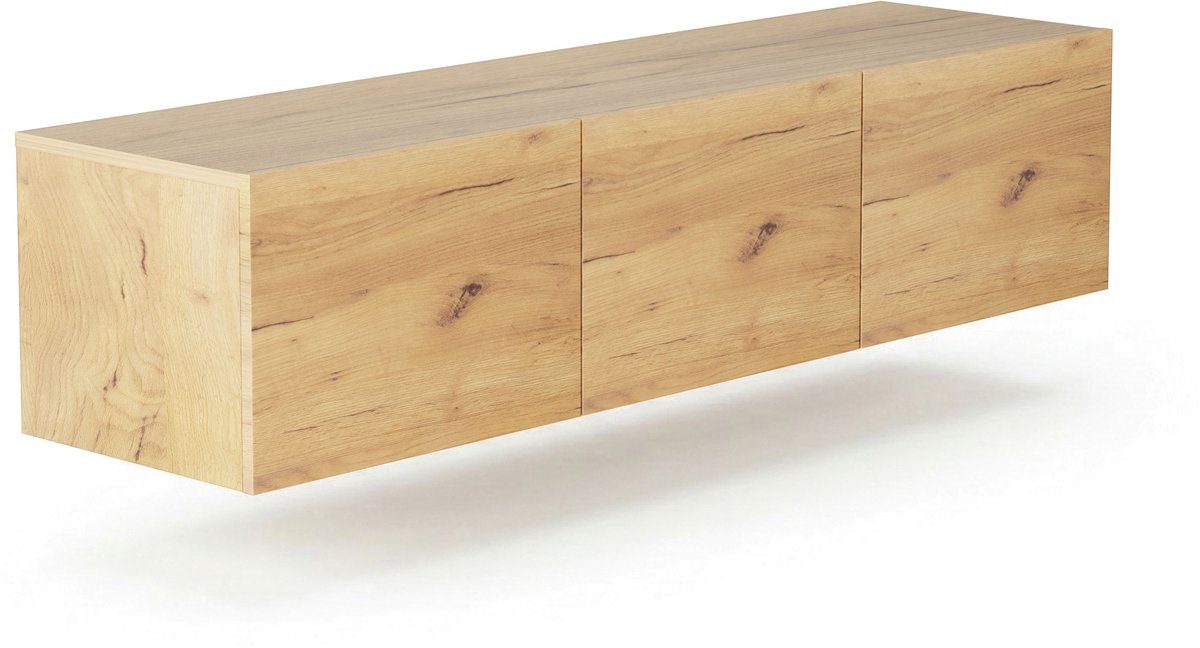 VDD TV meubel - Zwevend tv meubel - TV kast - Hangend tv meubel Bruin