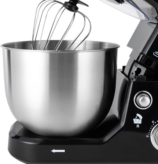 Keukenmachine - Mixer Deegmixer - Bakken en Mixen - 3-in-1 Functionaliteit - 5 Liter Kom - Zwart — afbeelding 4