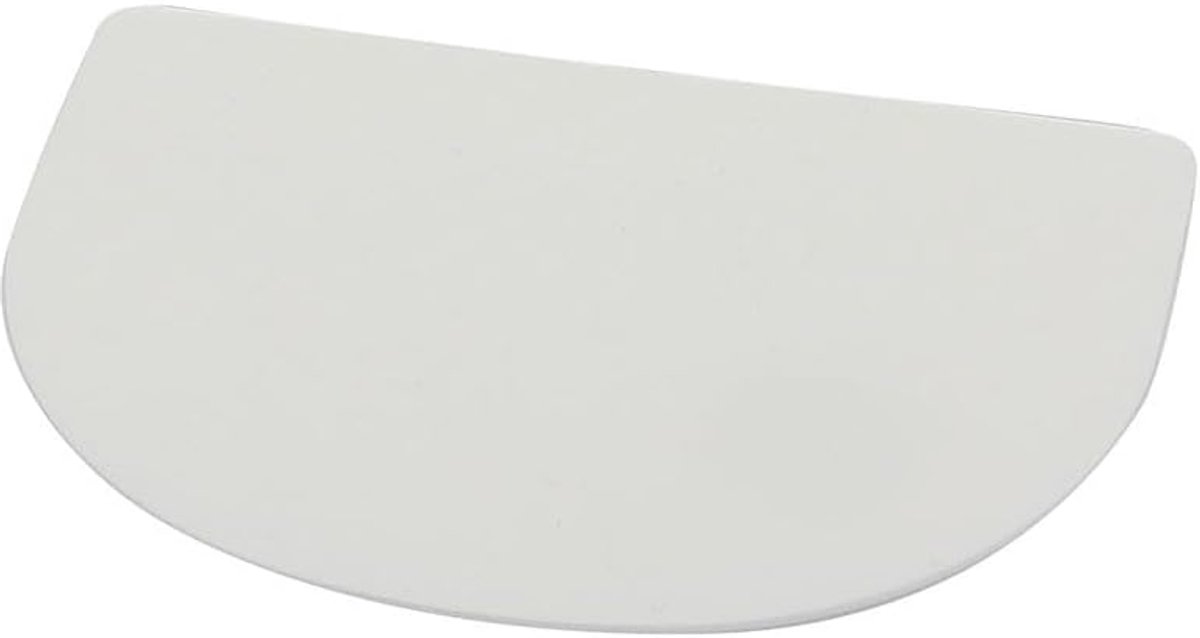 Deegschraper - Raclette spatel - Deeg snijden - Flexibel en rond - 15x11 cm - Wit