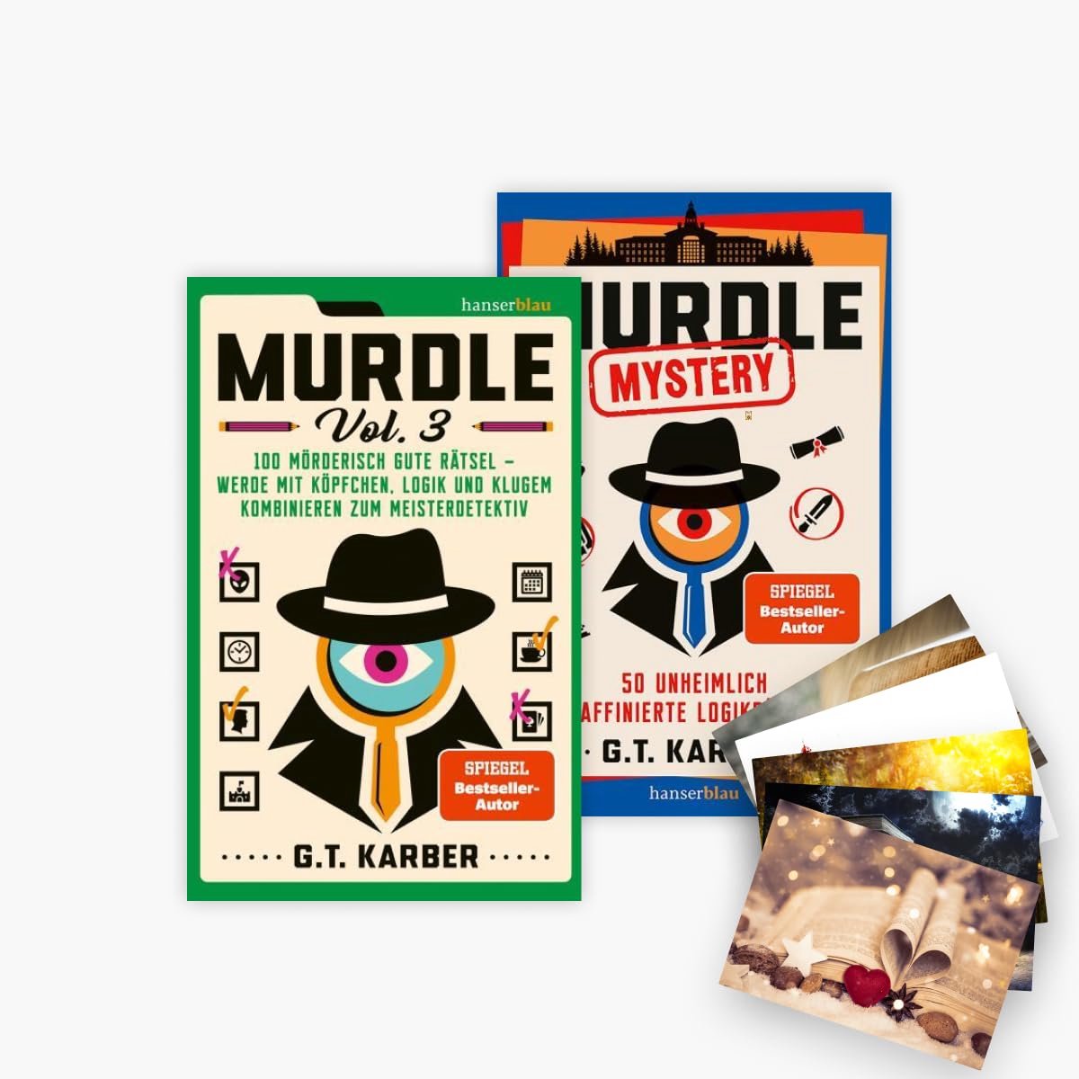 Logische Puzzel Boeken - Krimis En Raadsels - Mentale Uitdaging - Inclusief Extra Kaarten