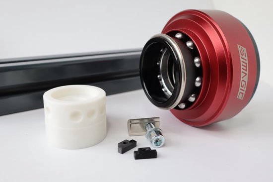 QR V2 Houder - Stuurhouder Adapter - Sim Racing Rig - Knikbescherming Inbegrepen - 41x31 mm - Geel van Merkloos — afbeelding 4