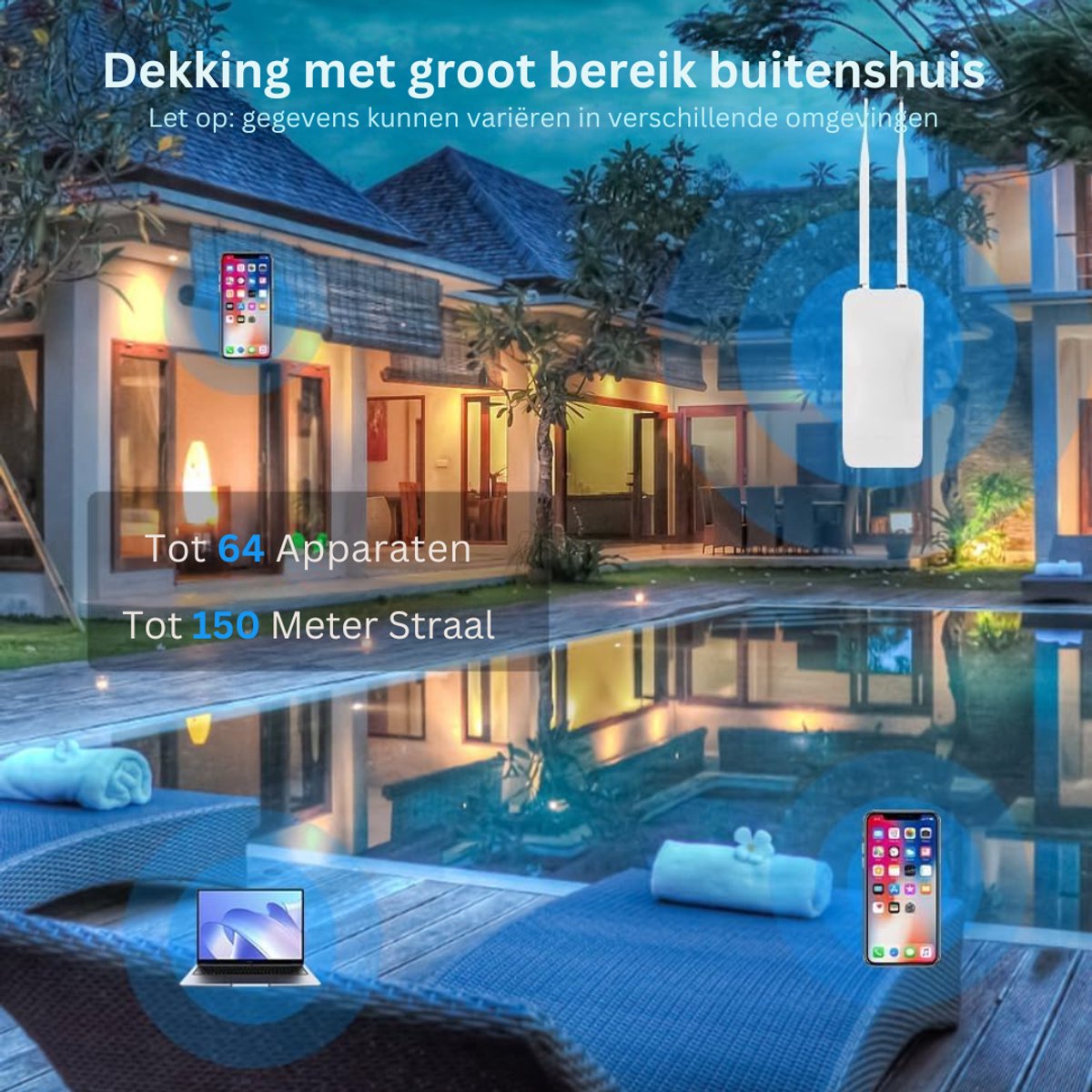 CLVP® WiFi Versterker Stopcontact Dual Band Booster - afbeelding 3