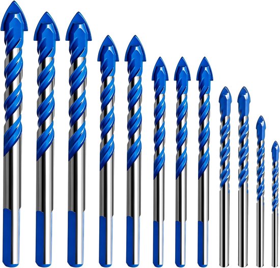 Types Boren Set Boren - Metaal Boren - Tegels Boren - Veelzijdig Gebruik - 12 Stuks ...