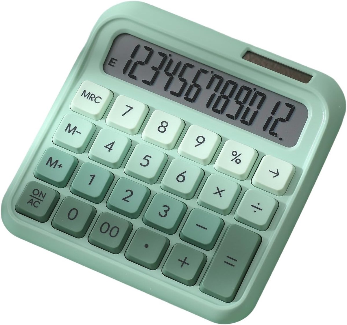 Bureaurekenmachine - LCD Display Rekenmachine - Kantoor Werk - Dubbele Voeding - 135x135 mm - Groen