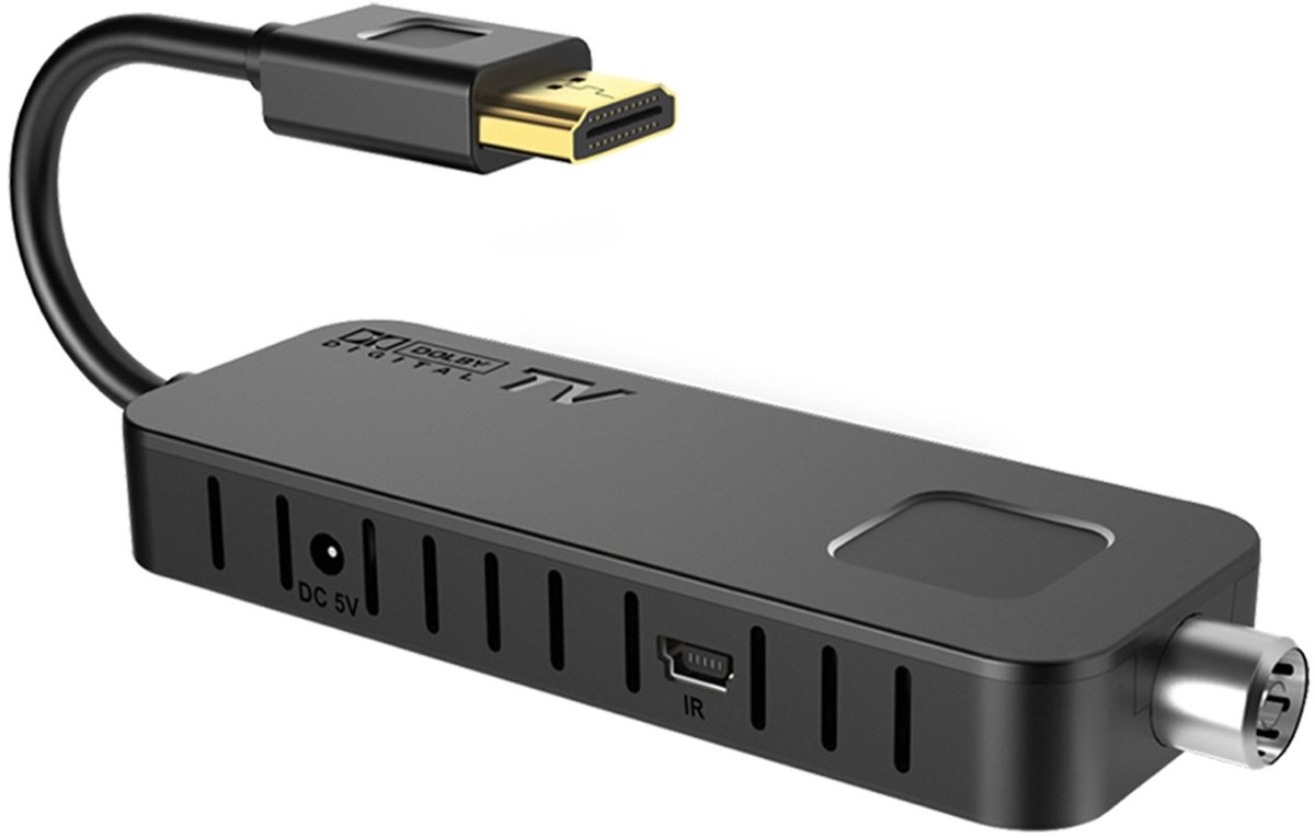 TV-tuner STICK DVB-T2 LTC, voor terrestrische tv, Full HD 1080-kwaliteit, TIMESHIFT-functie, LXDVB213M