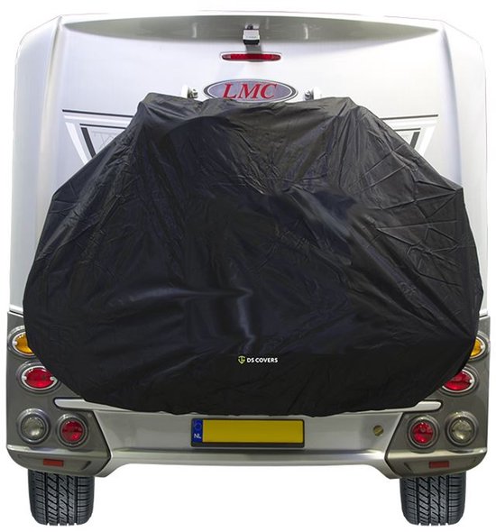 STAR fietsdragerhoes van DS COVERS - Outdoor - Waterdicht - met gevarenbordhouder - 300D Oxford - Incl. Opbergzak - geschikt voor 2/3 fietsen - beschermt de fiets(en) achterop de caravan en camper van DS COVERS — afbeelding 5