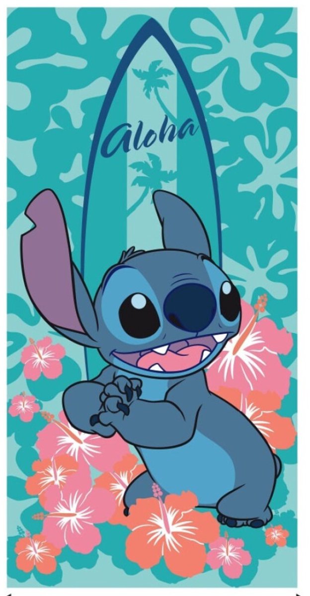 Lilo & Stitch Strandlaken, Lilo en Stitch Handdoek, Badlaken lilo en stitch, lilo en stitch