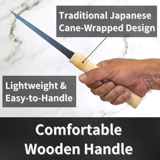 Japanse trekzaag voor houtbewerking - Mini sleutelaatzaag 4-3/4 inch — afbeelding 3