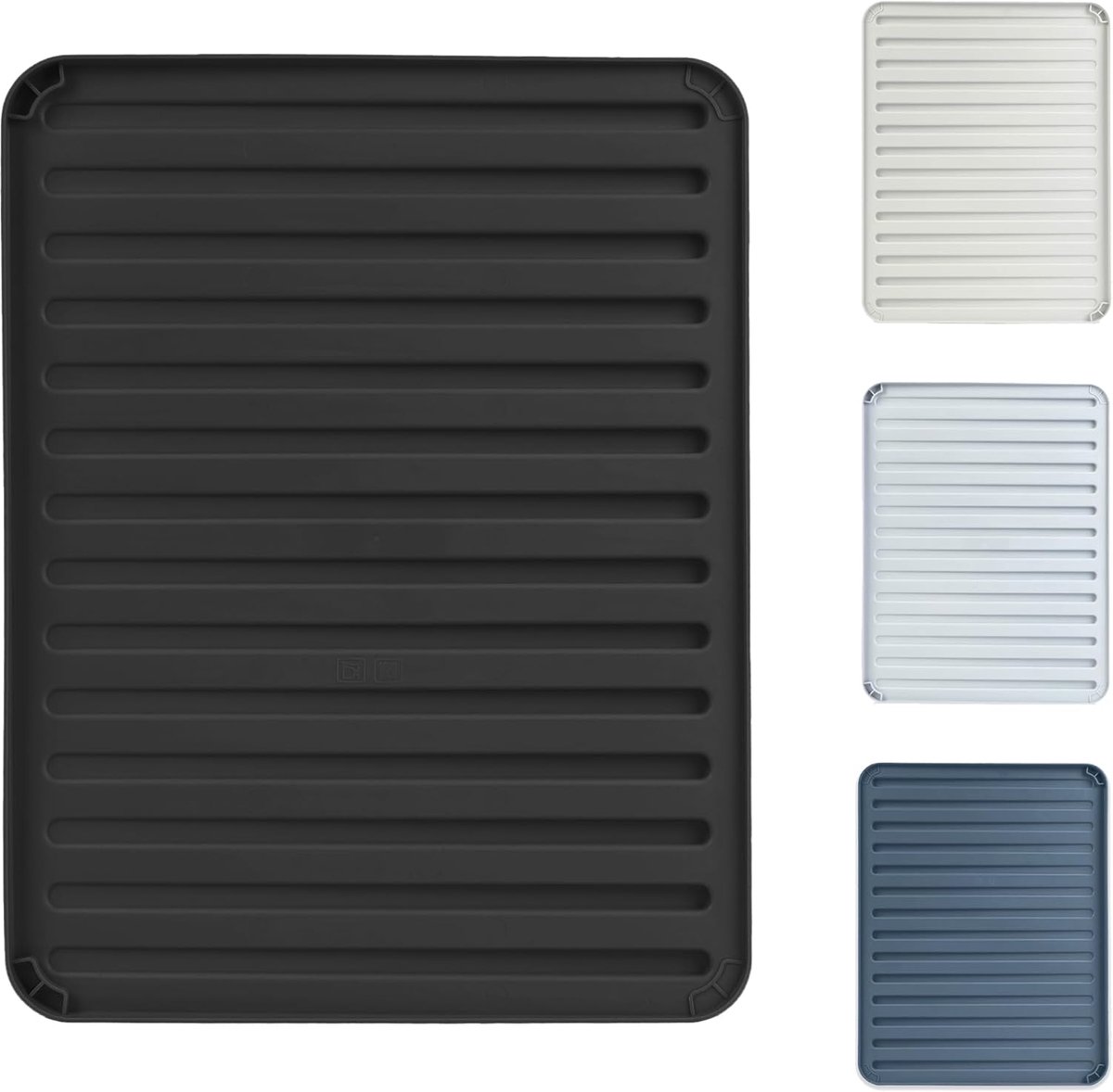 Afdruipmat voor Servies met Drainage - 40 x 30 cm Droogmat voor Keuken