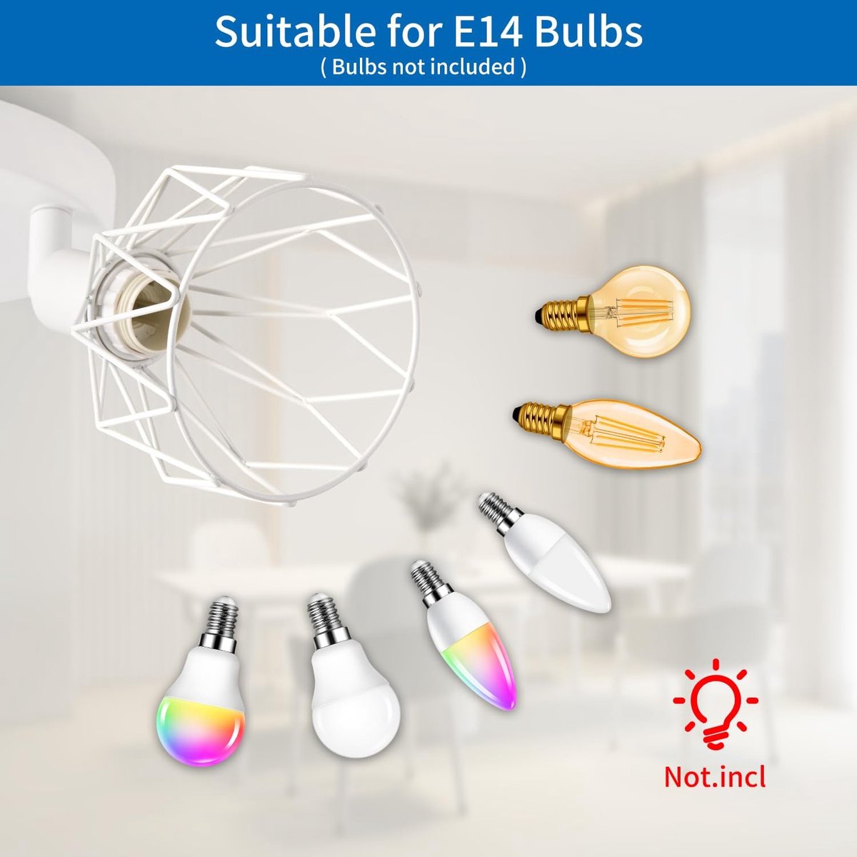 Verstelbare LED-plafondspot met 4 lampen, ideaal voor keuken en woonkamer