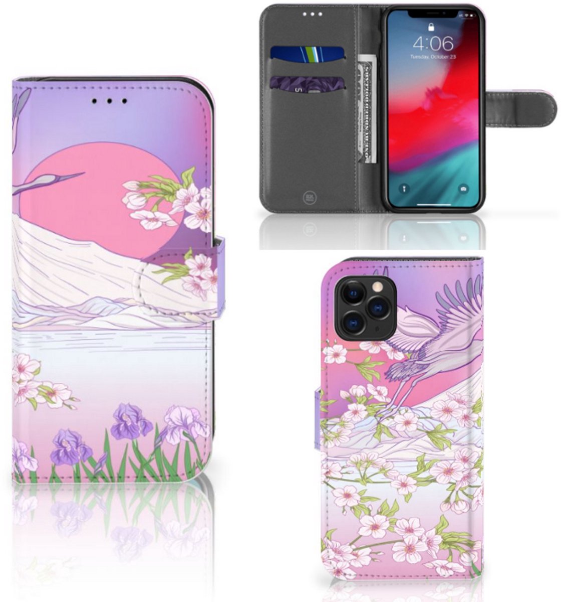 Apple iPhone 11 Pro Telefoonhoesje met Pasjes Bird Flying