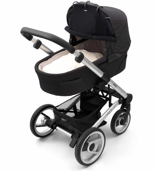 Dooky Universal Cover Zonnescherm Kinderwagen - UV bescherming voor je kind - Zonnedoek Buggy - Uni Zwart