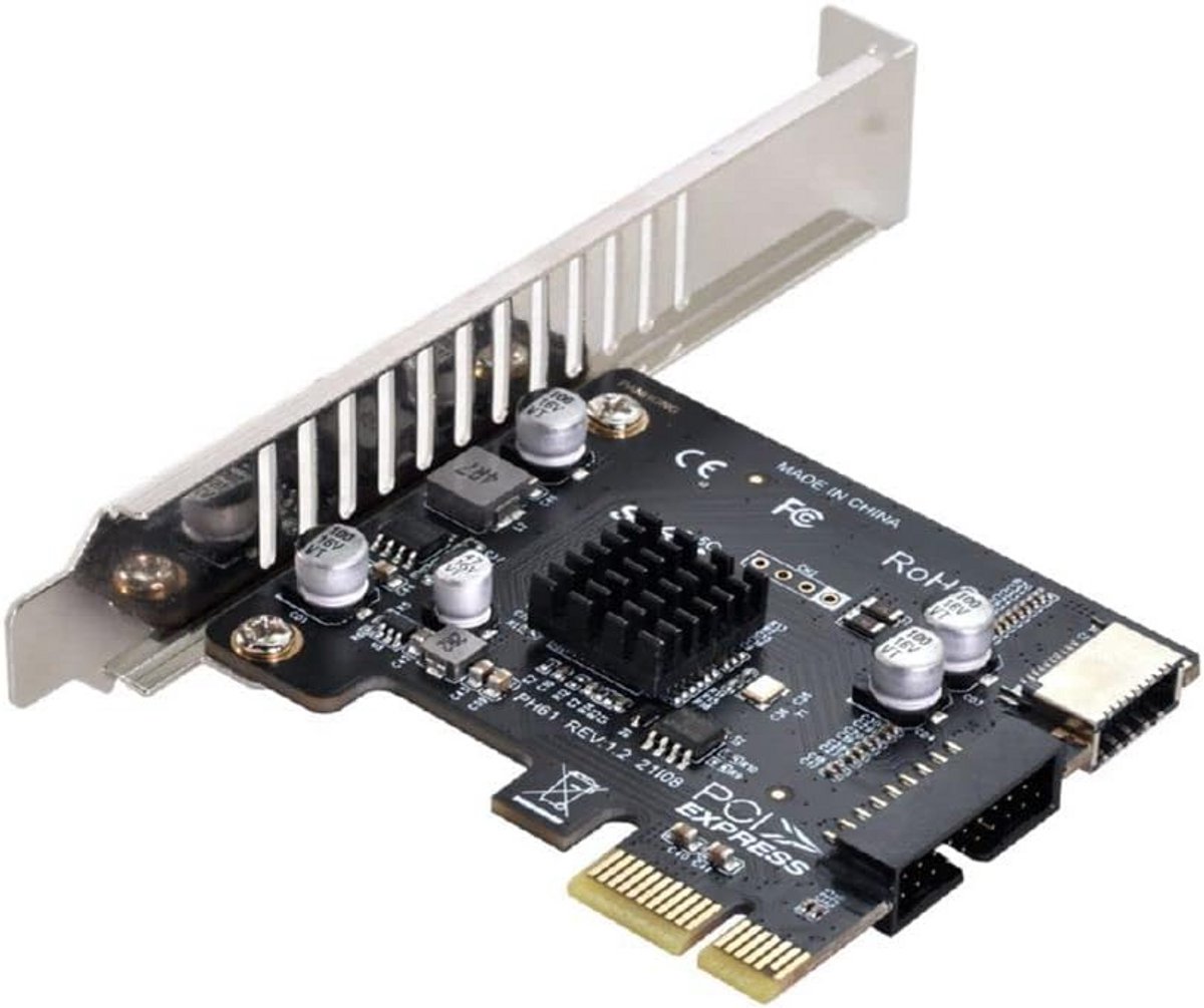 Type-E USB 3.1 Voorpaneel Socket & PCI-E 1X Adapter voor Moederbord