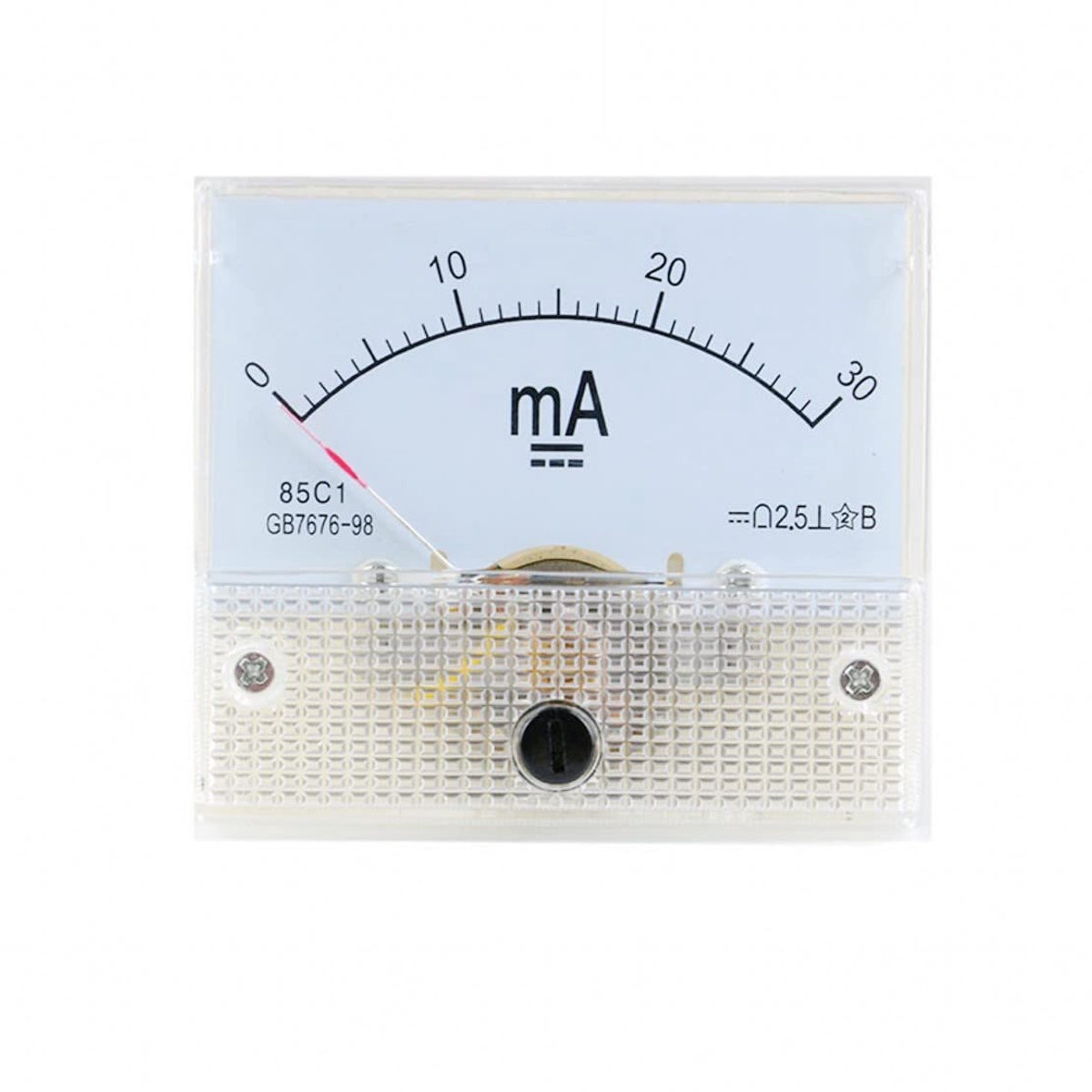 Analoge Ampèremeter 0-30mA voor Paneel - Ideaal voor Stroommeting