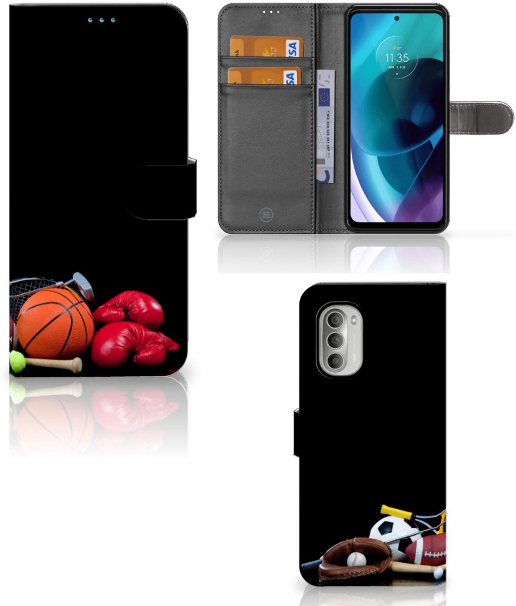 Motorola Moto G51 5G Wallet Case met Pasjes Sports