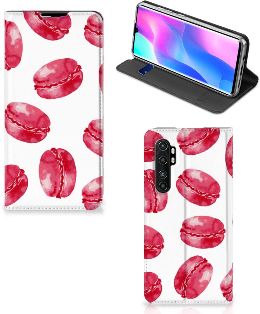 Xiaomi Mi Note 10 Lite Flip Style Cover Pink Macarons