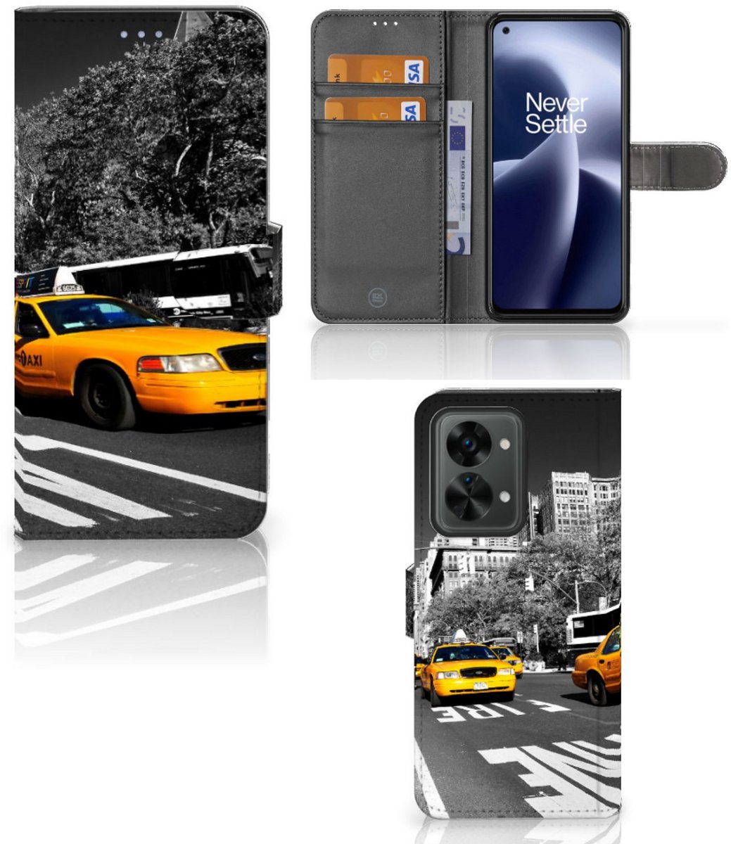 OnePlus Nord 2T Flip Cover New York Taxi