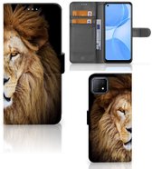 Coque Téléphone OPPO A73 5G Housse en Cuir Etui de Protection pour Lion