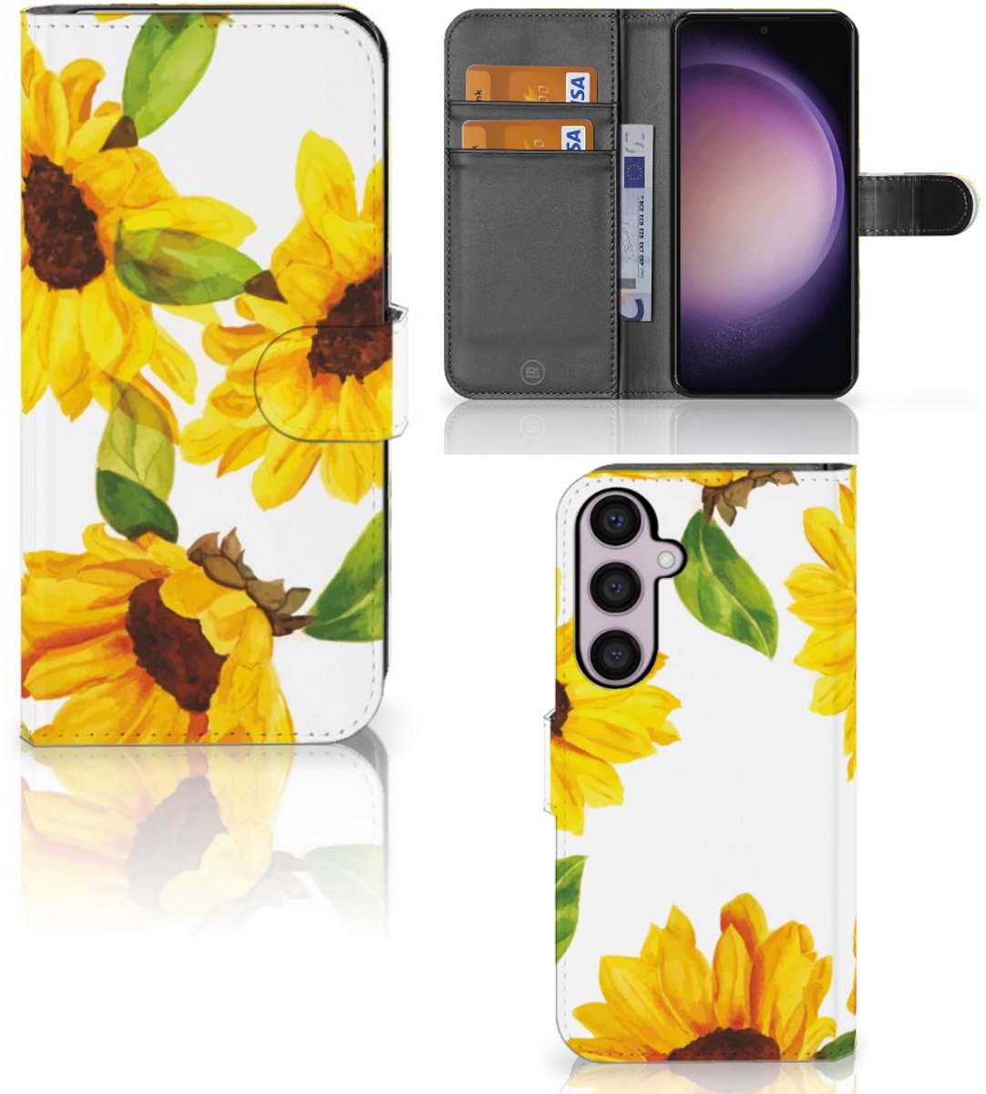 Hoesje voor Samsung Galaxy S24 Plus Zonnebloemen