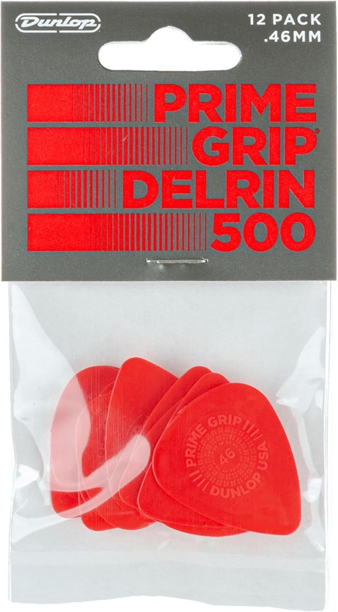 Prime Grip Delrin Plectrums 0.46 mm - Spelerspakket van 12