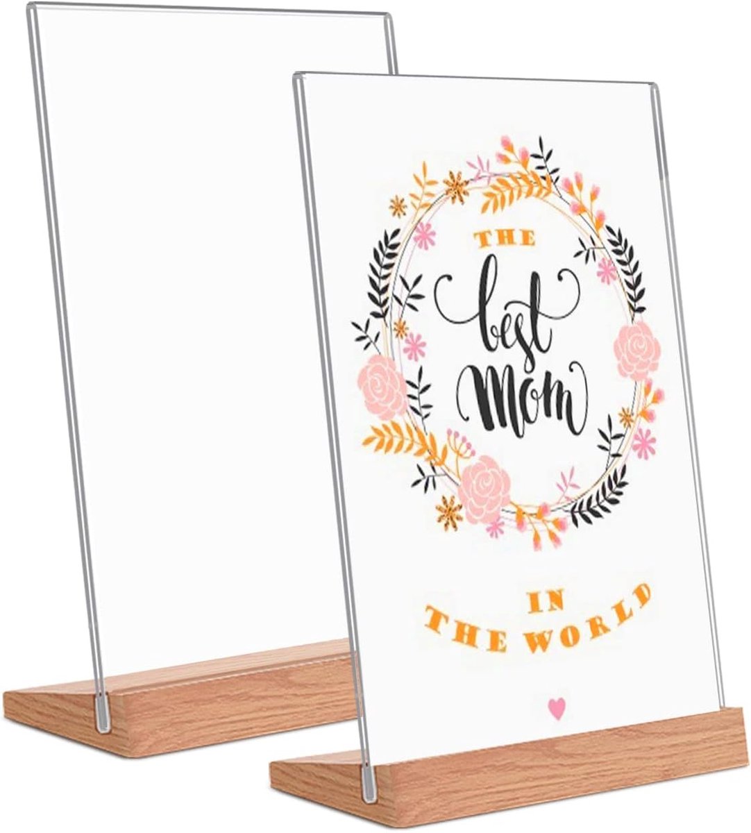 Tafelbord menuhouder L-Holz-S A5 - Standaard voor op tafel